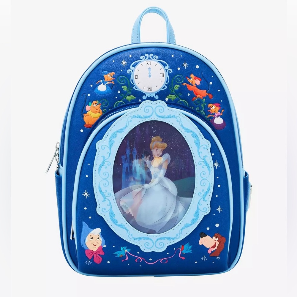 Loungefly Disney Cinderella 75th Anniversary Lenticular Mini Backpack NWT